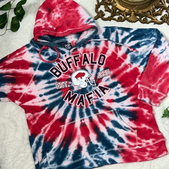 Buffalo Bills Tie Dye Hoodie - Picture 1 of 6